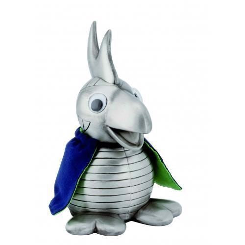 NOA Kids Andrea sparebøsse fra Nordahl Andersen i fortinnet metal med blå/grøn kappe.